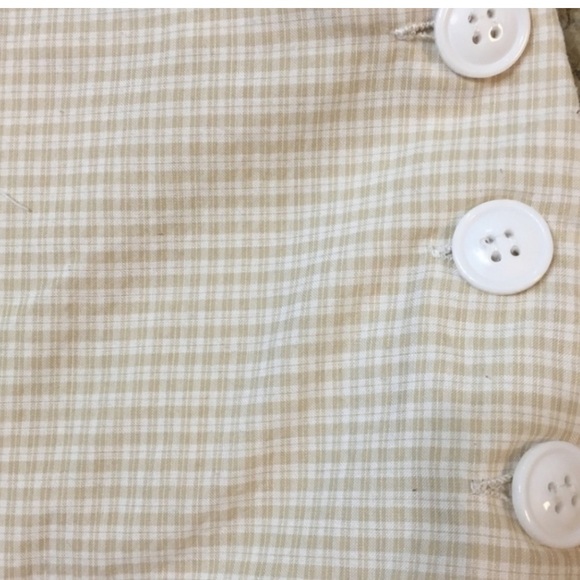Urban outfitters yellow and white side buttons Gingham skirt - Picture 3 of 4